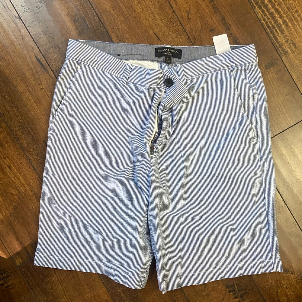 Banana Republic seersucker shorts Men 33